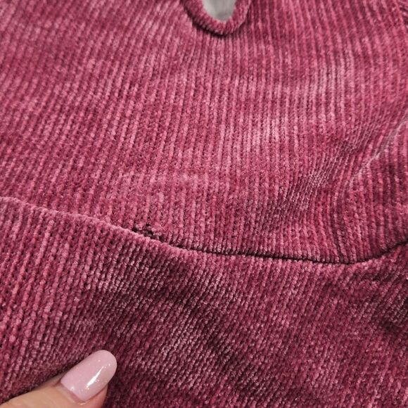 Baby Girl 12M Plush Sequin Unicorn Dress Ruffle Sleeve Dark Pink Velour Skater - Picture 7 of 9